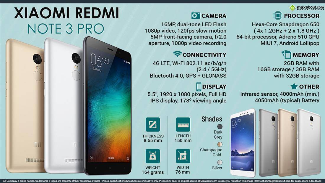 Xiaomi Redmi Note 3 Pro: улучшенная версия Redmi Note 3