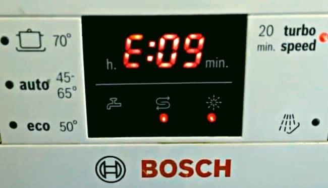 Ошибка e15 посудомоечная машина bosch: что делать, когда требует ремонта