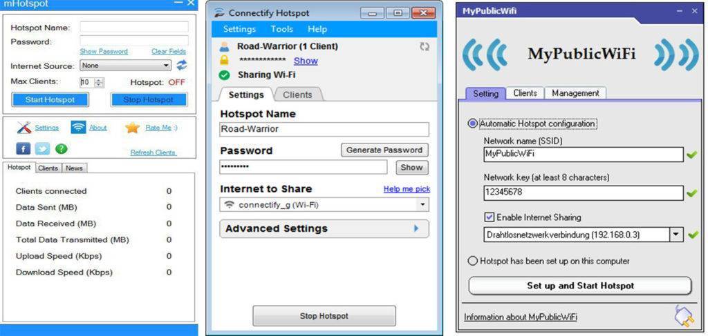 Раздача интернета по wi-fi с ноутбука в командной строке windows 10, 8.1 и windows 7