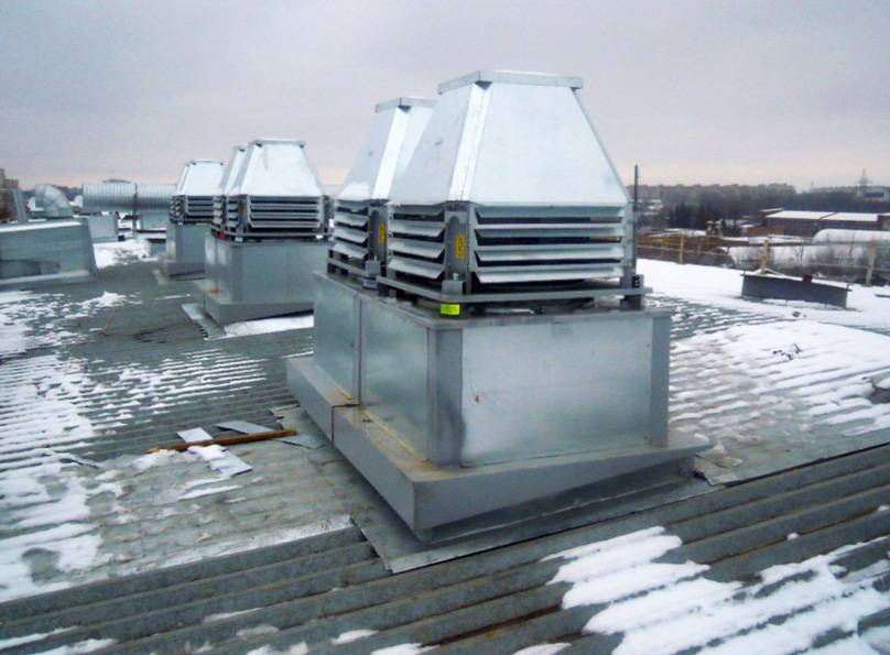 Области применения крышных вентиляторов - vilpe