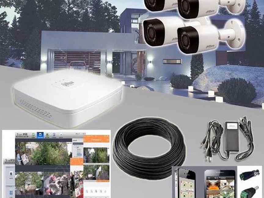 Как самостоятельно организовать систему видеонаблюдения на даче или в загородном доме?