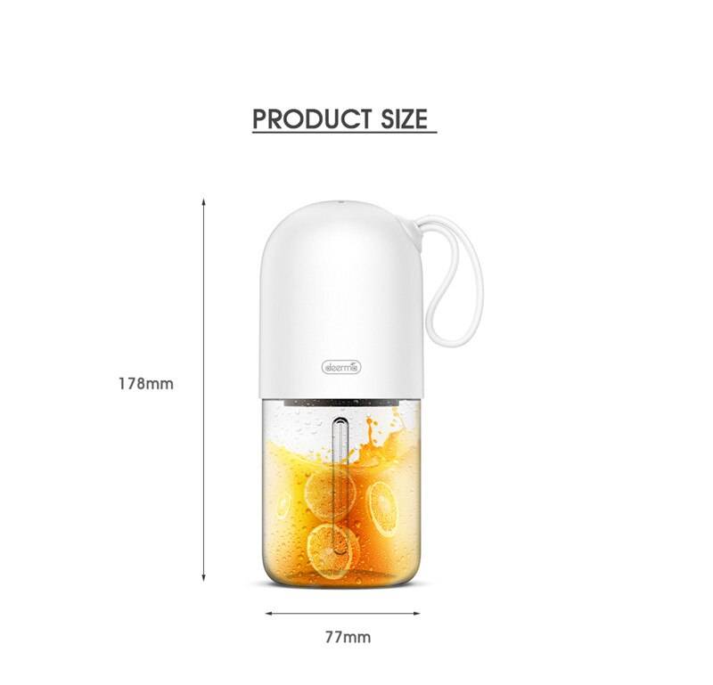 Xiaomi deerma mini juice blender nu05 – беспроводной мини блендер для смузи | hwp.ru
