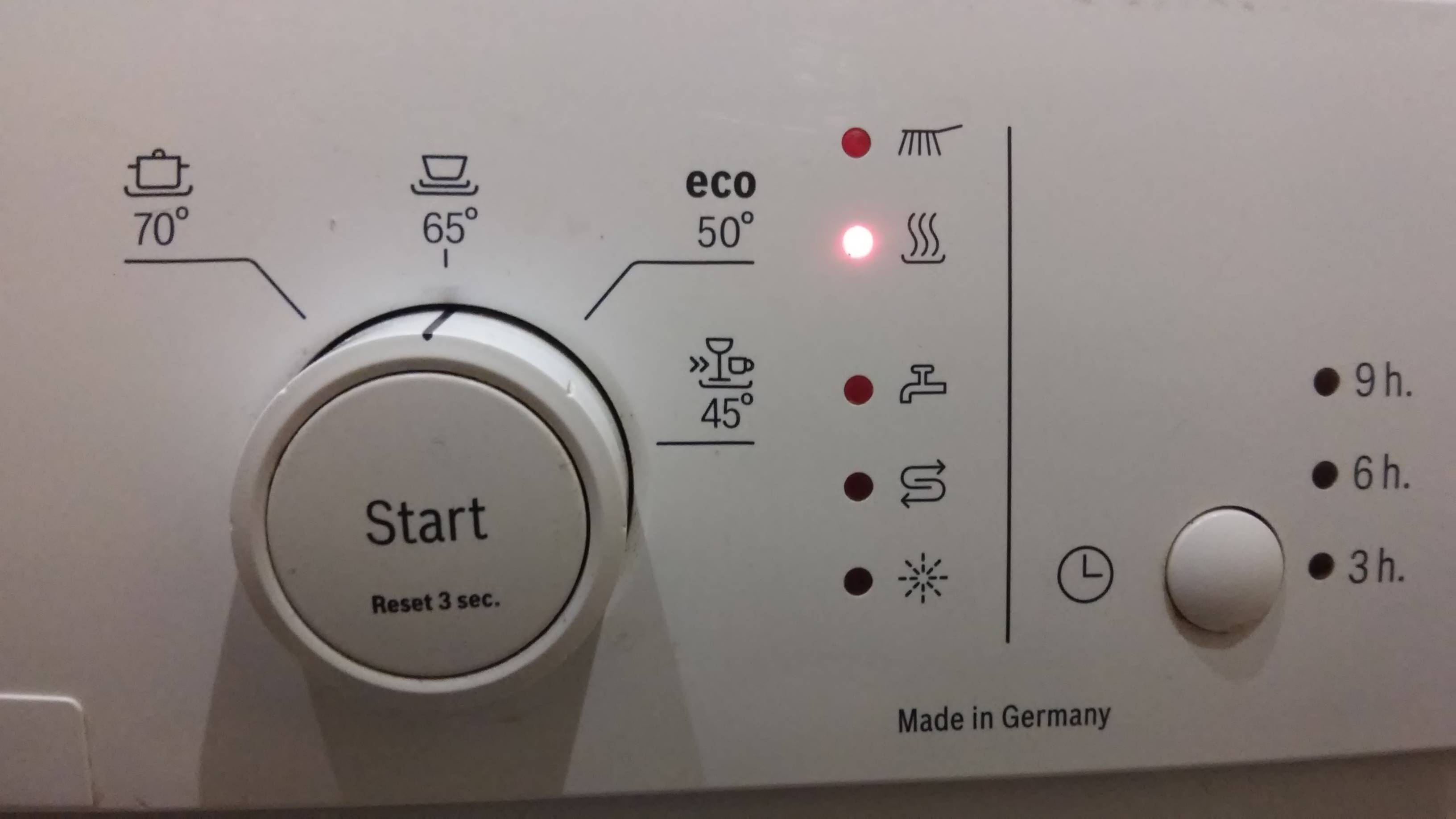 Е20 ошибка в посудомоечной машине бош