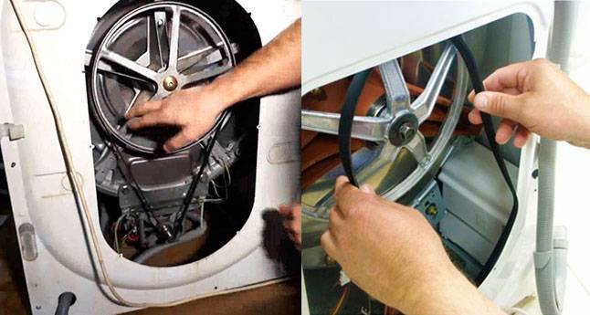 Как натянуть или заменить ремень на стиральной машине
