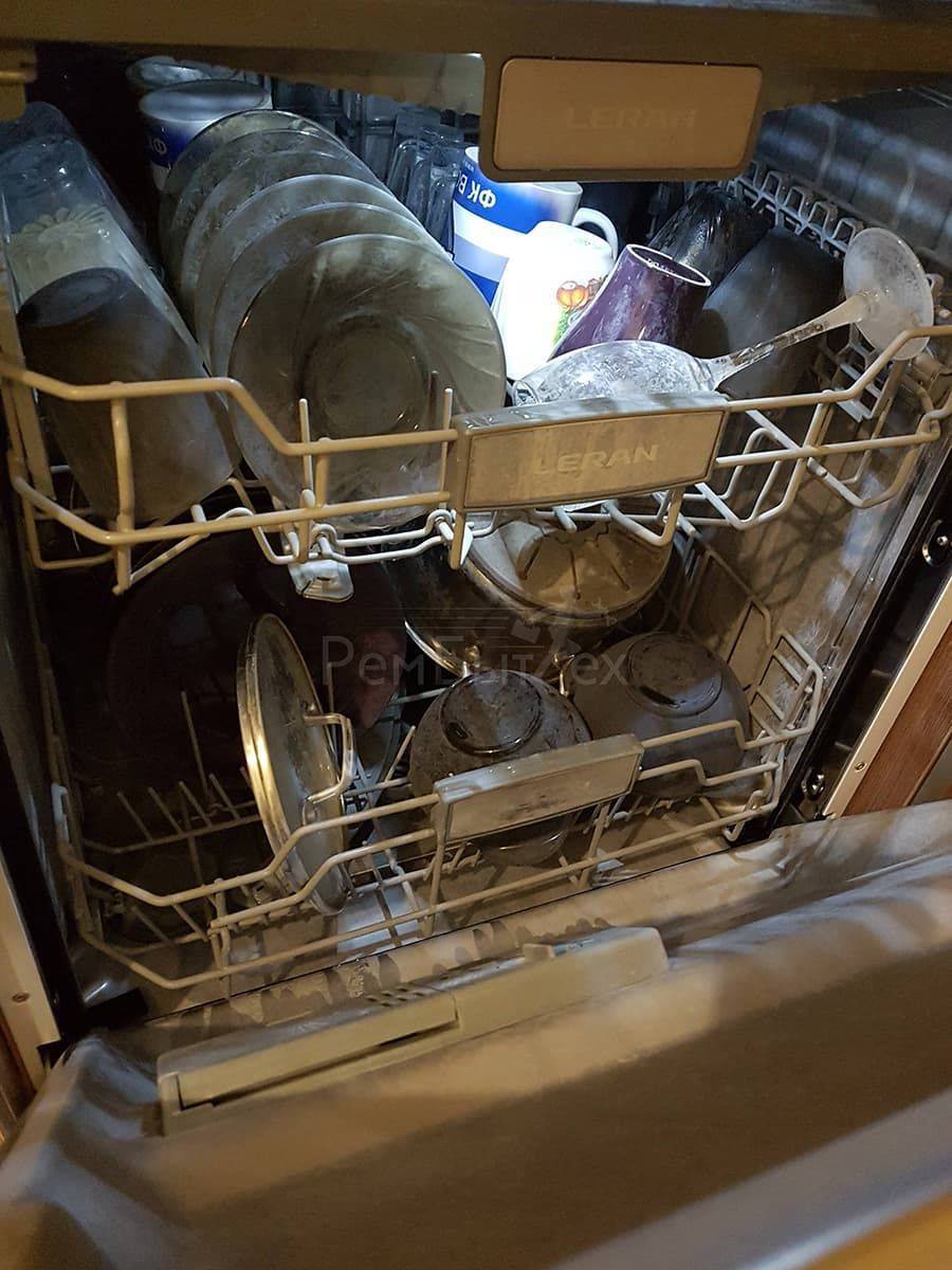 Посудомойка плохо моет посуду. причины плохого мытья посуды посудомоечной машиной посудомоечная машина стала плохо мыть посуду причины