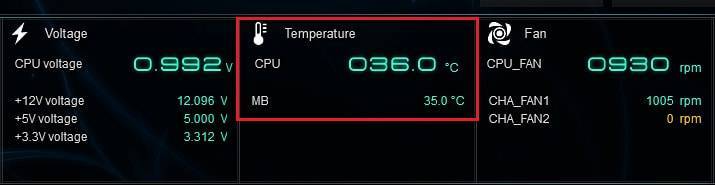 Как посмотреть температуру процессора