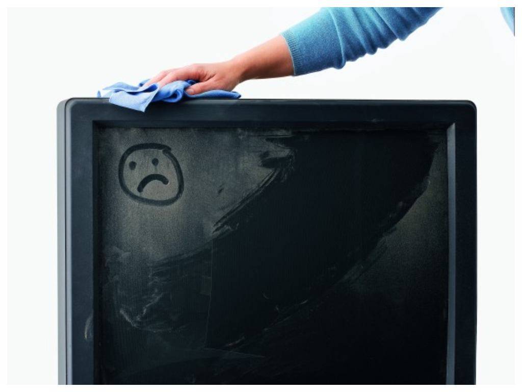 Как и чем протереть экран телевизора жк без разводов