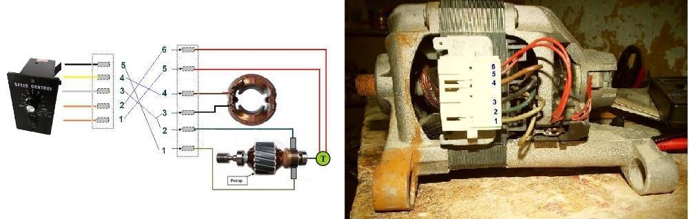 Коллекторный двигатель переменного тока: схема подключения