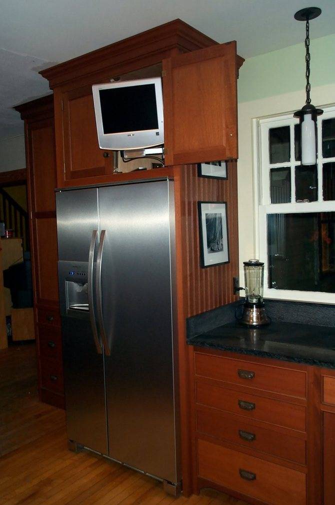 Можно ли ставить телевизор на холодильник?