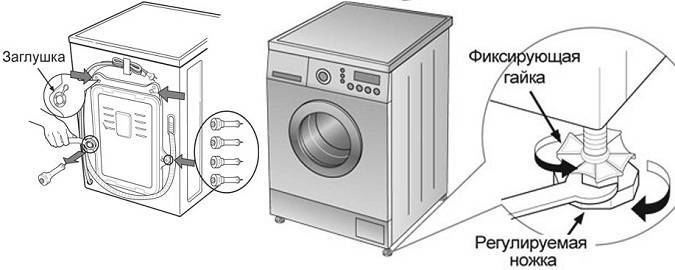 Вибрирует и прыгает стиральная машина при отжиме? что делать? советы +видео