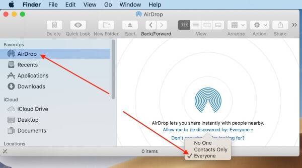 Что делать, если не работает airdrop между iphone и mac