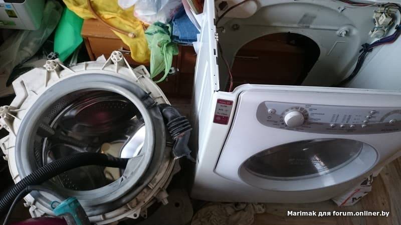 Как разобрать стиральную машину аристон хотпоинт видео