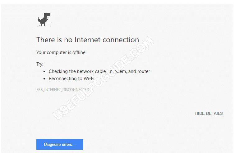 Fix error 06: failed internet connection