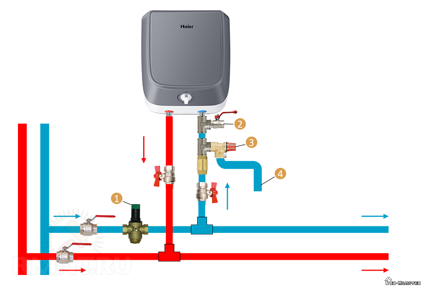 Установка электрического накопительного водонагревателя своими руками: схемы подключения - rmnt
 - 6 июня
 - 43044478481 - медиаплатформа миртесен