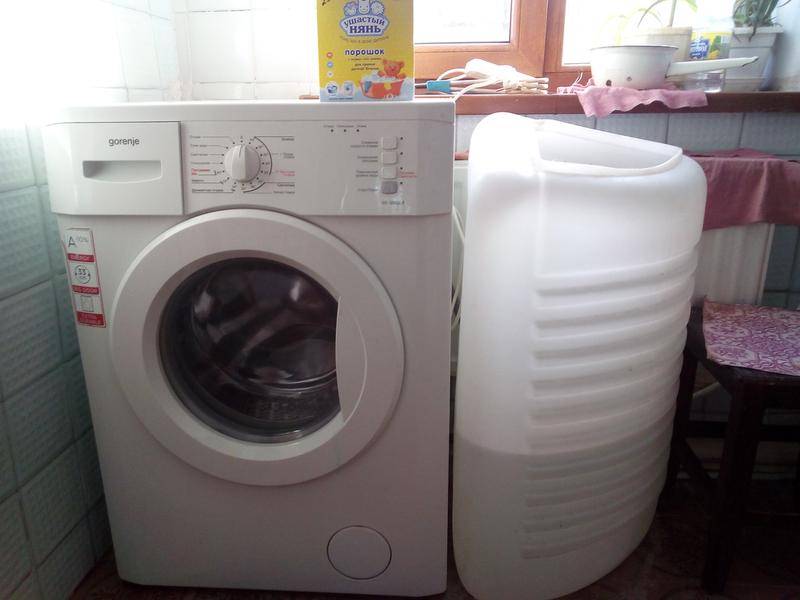 Стиральная машина с баком для воды для сельской местности