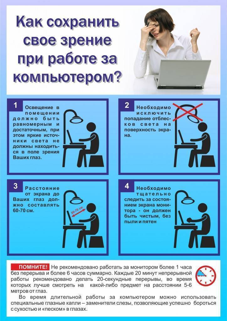 Как сохранить зрение при работе за компьютером и не испортить остроту – windowstips.ru. новости и советы