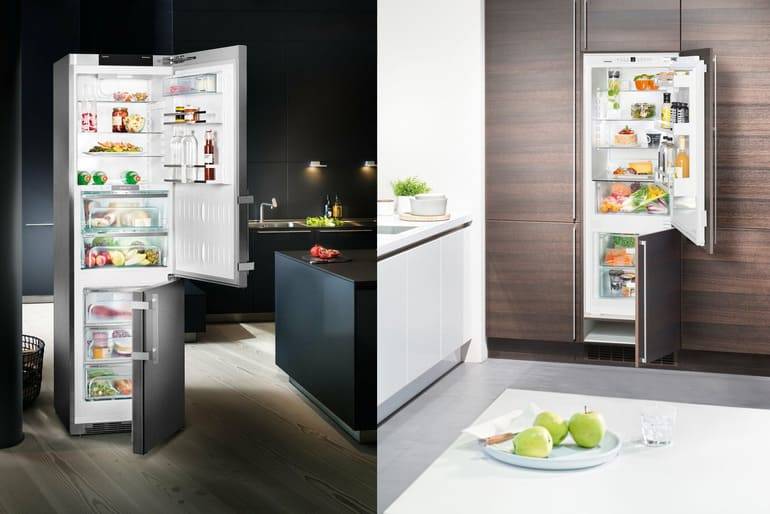 Чем встраиваемый холодильник отличается от обычного, можно ли встроить обычную модель