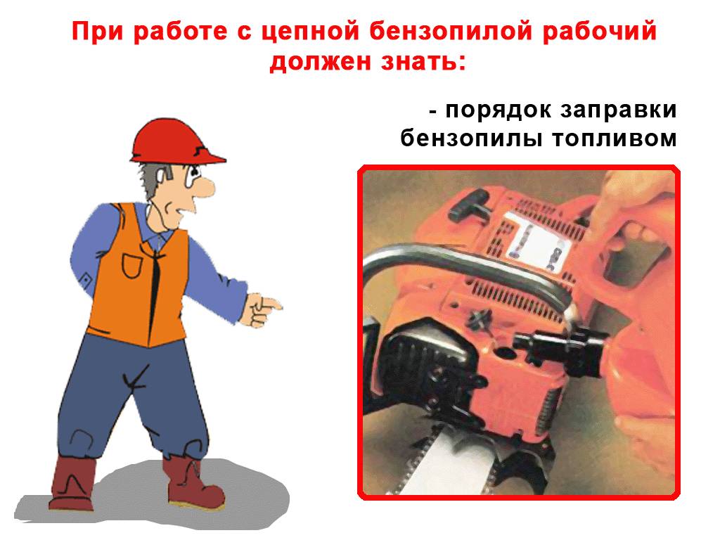 Инструкция по охране труда при работе с бензопилой