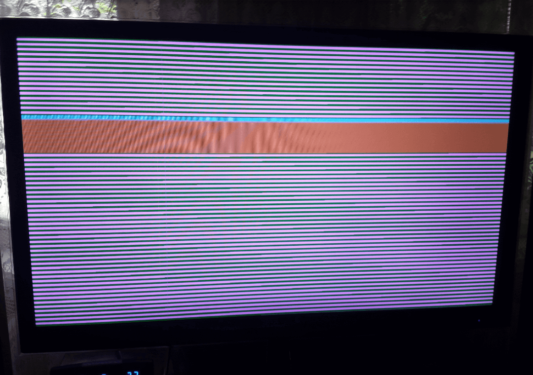 Почему на экране телевизора появились полосы