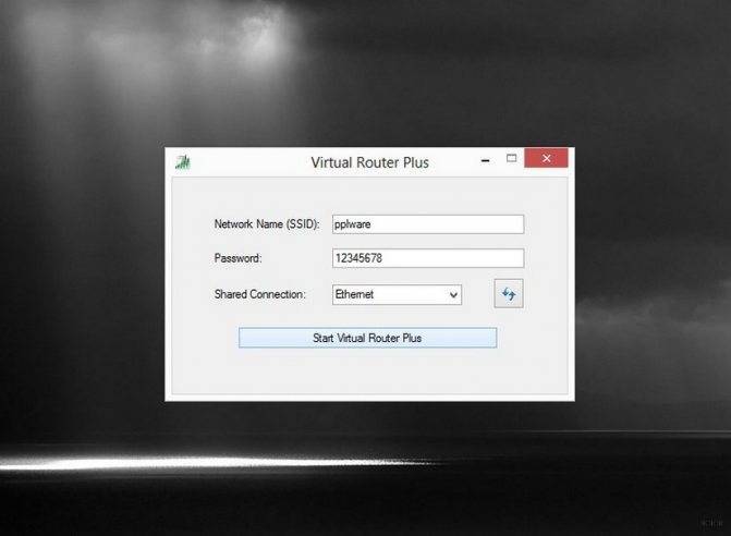 Настройка программы switch virtual router. запускаем точку доступа wifi на ноутбуке