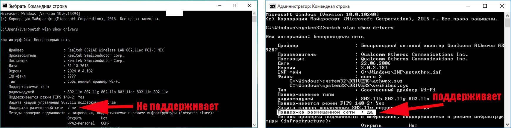Как раздать wifi с компьютера через командную строку
