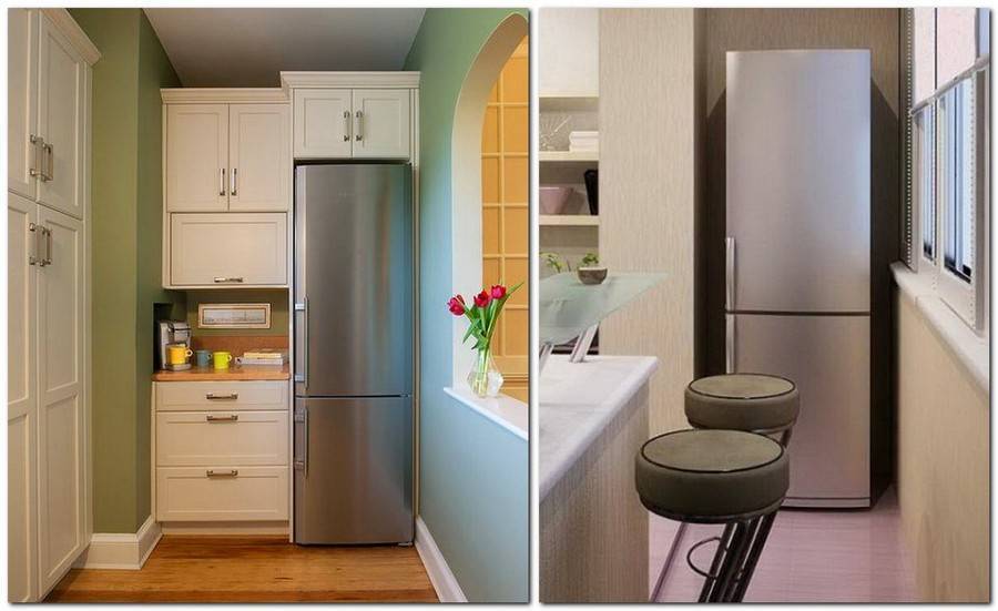 Как правильно установить бытовой холодильник на кухне