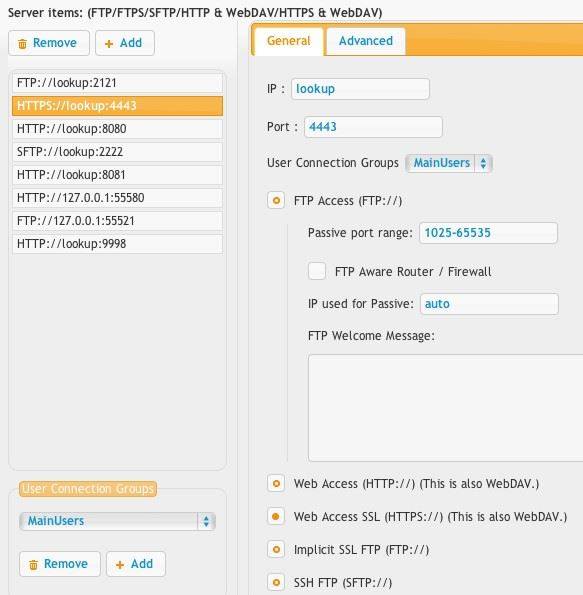 SFTP FTP. FTP сервер Linux с web интерфейсом. FTP access. CRUSHFTP.