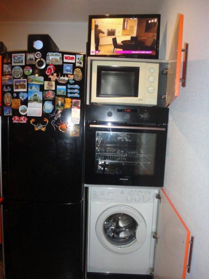 Можно ли на стиральную машину поставить микроволновку? - все о стиральных машинах