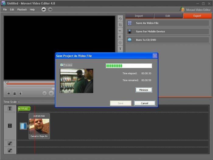 Movavi video editor как обрезать видео