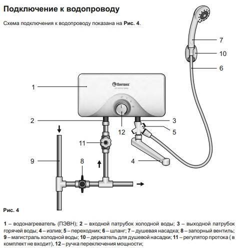 Как подключить водонагреватель к водопроводу в ванной фото