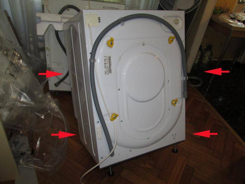 Транспортировочные болты на стиральной машине: где находятся, как их снять и как выглядят