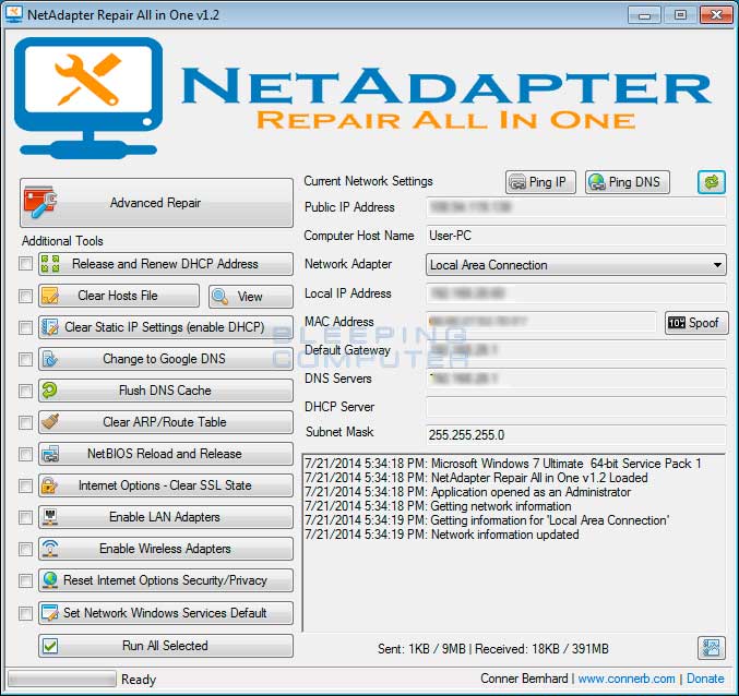 Netadapter repair – программа для решения проблем с подключением к интернету
