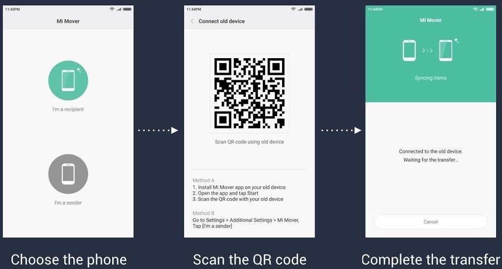 Xiaomi 12 перенос данных. Mi Mover. Как пользоваться ми Мовер. Xiaomi mi Air программа QR для андроид. Как выглядит mi Mover.