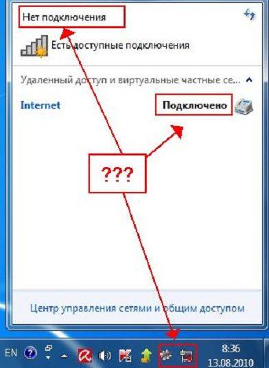 Не работает wi-fi на ноутбуке (красный крестик на значке соединения)