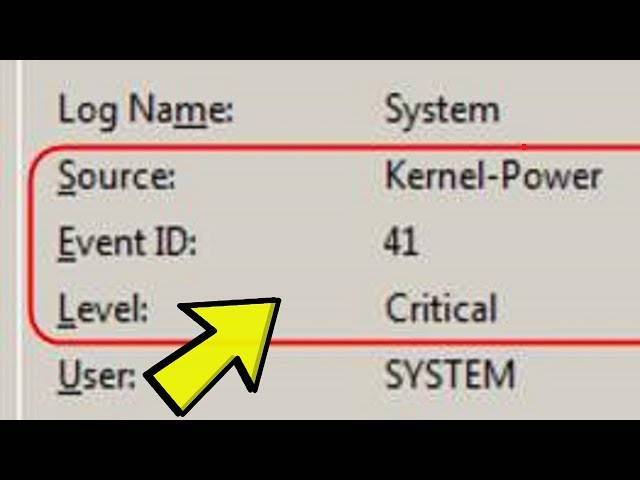 Ошибка: kernel-power код 41 категория (63), что делать?