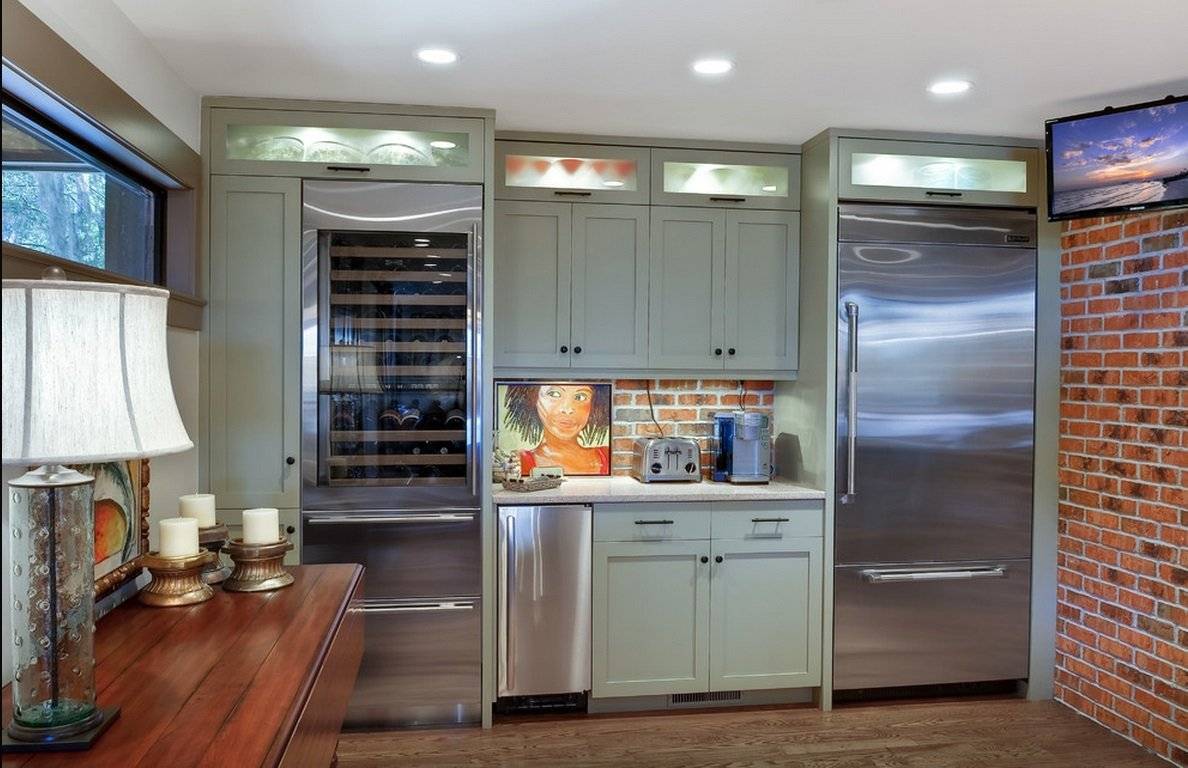 Где поставить холодильник на кухне — необычные идеи оформления и лучшие варианты расположения холодильника (115 фото)