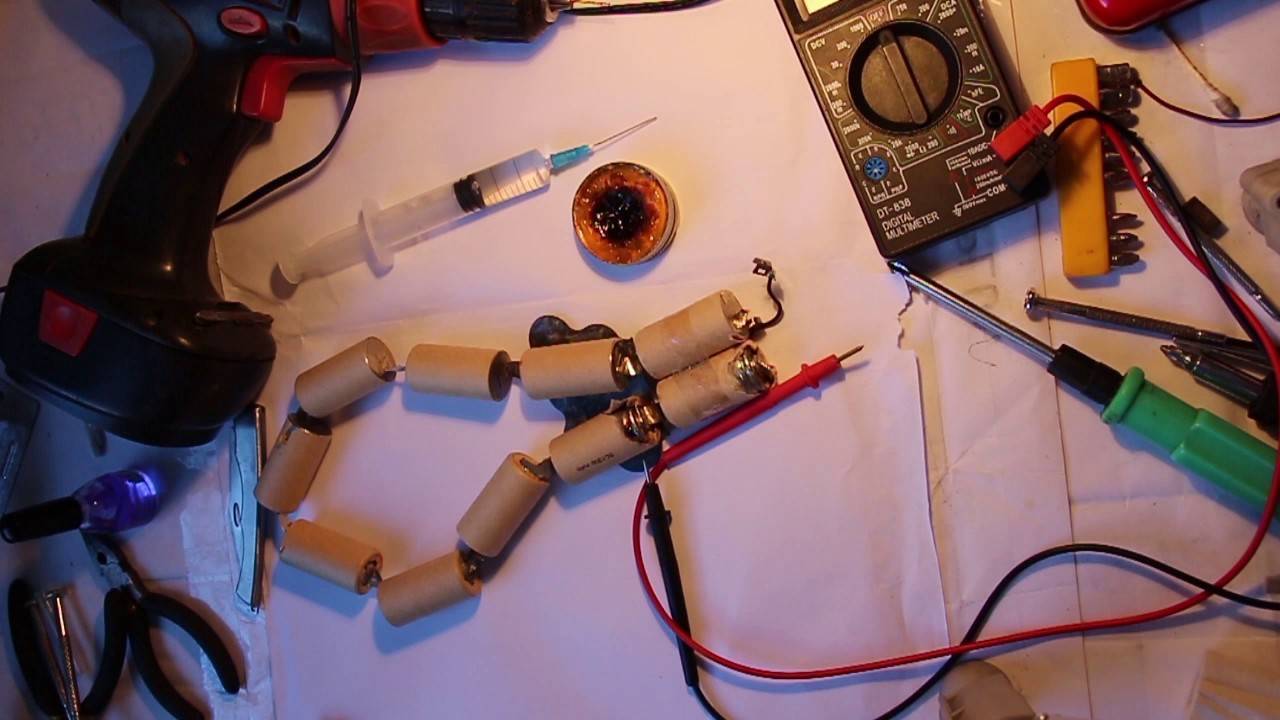 Как восстановить аккумулятор шуруповерта, как отремонтировать аккумулятор шуруповерта