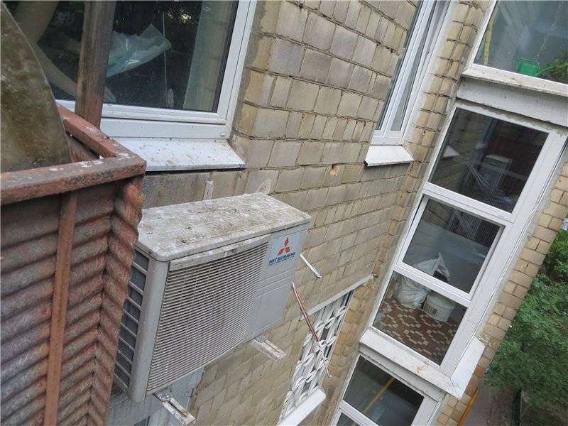 Кондиционер на балконе с витражным остеклением: 2 варианта установки | дневники ремонта obustroeno.club