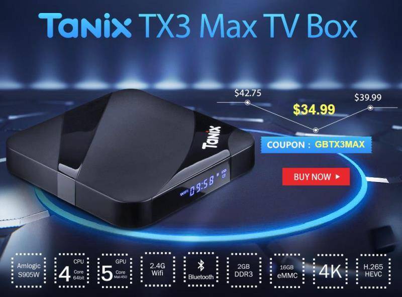 Tanix tx3 — новый недорогой тв-бокс с amlogic s905x3