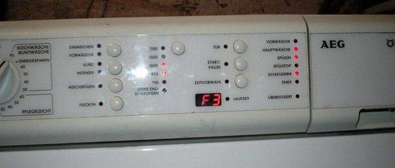 Коды ошибок стиральных машин — общая таблица ????