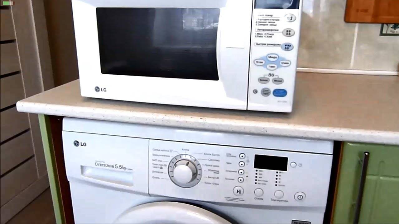 Можно ли ставить микроволновку на стиральную машину?