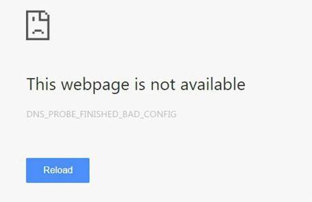 Fix ‘dns probe finished no internet’ error google chrome