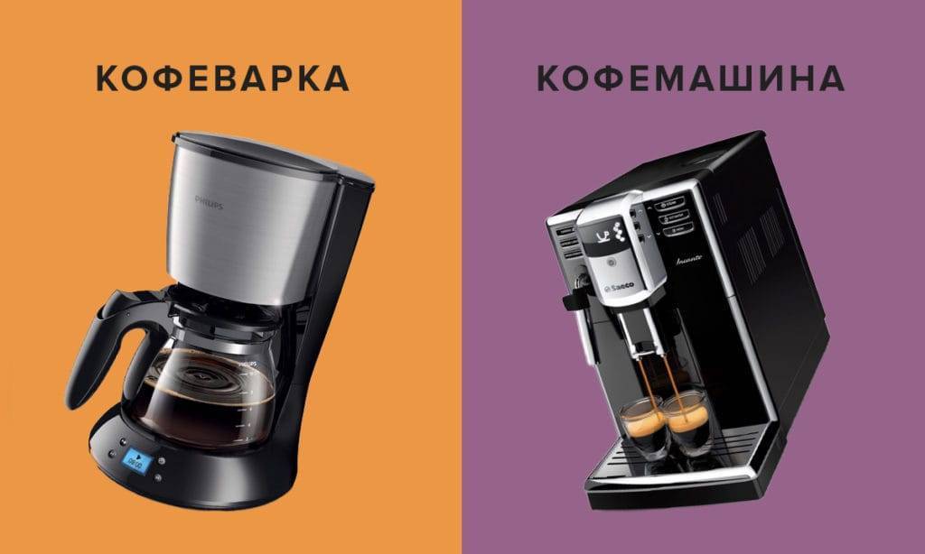 Чем кофеварка отличается от кофемашины