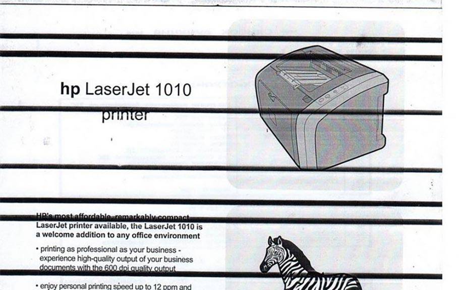 Почему принтер печатает полосами: что делать с лазерным и струйным устройством