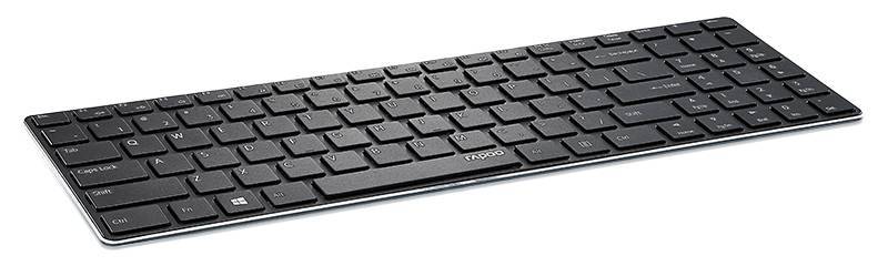 Rapoo wireless ultra-slim touch keyboard e9270p silver usb