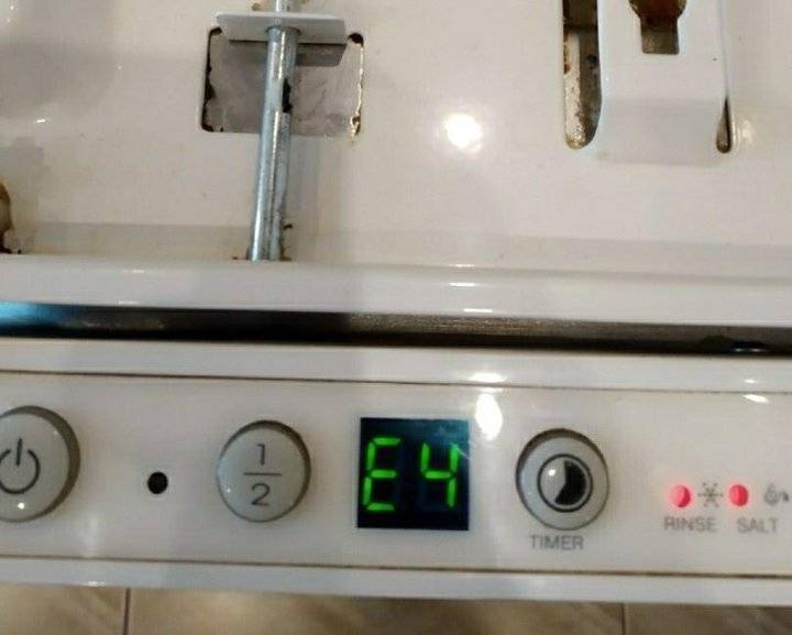 Ошибка е1 в посудомоечной машине крона - как устранить